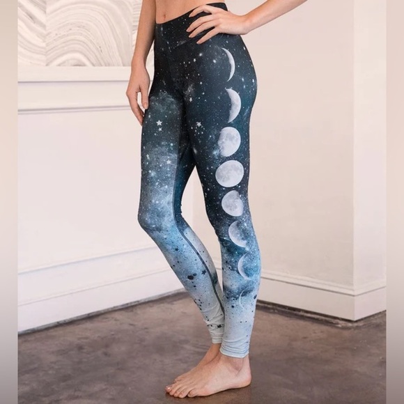Eagle rock Werkshop Pants - Eagle rock Werkshop Moon Phase - Full Length Triathlon Leggings